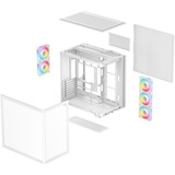 DeepCool CG590U 5F WH, Chassis Tower bianco