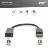 Digitus Adattatore / Convertitore DisplayPort > HDMI Nero