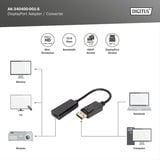 Digitus Adattatore / Convertitore DisplayPort > HDMI Nero
