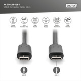 Digitus Cavo di collegamento USB 2.0 USB-C > USB-C Nero