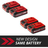 EINHELL Batteria Power-X-Change TWIN-PACK 18Volt 4,0Ah rosso/Nero