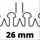 EINHELL GC-EH 6055/1 Lama singola 600 W 3,47 kg, Tagliasiepi rosso/Nero, AC, 600 W, 220 - 240 V, 50 Hz, 3,47 kg, 190 mm