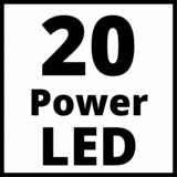 EINHELL TE-CL 18/2000 LiAC - Solo LED Nero, Rosso rosso/Nero, LED, 20 lampadina(e), 1,23 kg, Nero, Rosso, Luce da lavoro indipendente