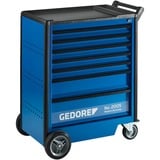 GEDORE Carrello porta attrezzi 2005 0511 con 7 cassetti, Carrelli per attrezzi blu/Nero