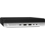 HP EliteDesk 800 G4 MP Ricondizionato, Mini-PC Nero/Argento