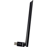 Inter-Tech DMG-19 WLAN 650 Mbit/s, Adattatore Wi-Fi Wireless, USB, WLAN, 650 Mbit/s, Nero