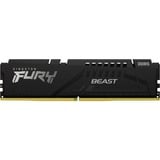 Kingston FURY FURY Beast 16 GB 5200 MT/s DDR5 CL40 DIMM Black, Memoria Nero, 16 GB, 1 x 16 GB, DDR5, 288-pin DIMM, Nero