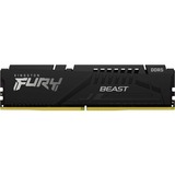 Kingston FURY FURY Beast memoria 16 GB 1 x 16 GB DDR5 5200 MHz Nero, 16 GB, 1 x 16 GB, DDR5, 5200 MHz, 288-pin DIMM