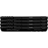 Kingston FURY FURY Beast memoria 32 GB 4 x 8 GB DDR4 3600 MHz Nero, 32 GB, 4 x 8 GB, DDR4, 3600 MHz, 288-pin DIMM