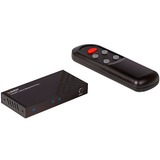 Lindy 38337 conmutador de vídeo HDMI, Switch HDMI Nero, HDMI, Micro-USB, Metallo, Nero, 60 Hz, 48 Gbit/s