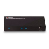 Lindy 38337 conmutador de vídeo HDMI, Switch HDMI Nero, HDMI, Micro-USB, Metallo, Nero, 60 Hz, 48 Gbit/s