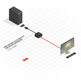 Lindy Convertitore DisplayPort 1.2 a HDMI 18G, Adattatore Nero