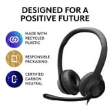 Logitech LGT-H390 Cuffie e auricolari, Headset Nero, Cablato, Ufficio, 20 - 20000 Hz, 197 g, Auricolare, Nero, Vendita al dettaglio