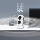 Logitech Z207 Bianco Con cavo e senza cavo 5 W bianco, 2.0 canali, Con cavo e senza cavo, 5 W, Bianco
