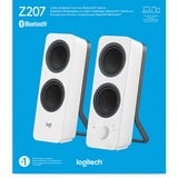 Logitech Z207 Bianco Con cavo e senza cavo 5 W bianco, 2.0 canali, Con cavo e senza cavo, 5 W, Bianco