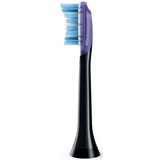 Philips Confezione da 4 testine standard per spazzolino sonico, Testina Nero, 4 pz, Nero, Morbido, Gomma