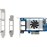 QNAP QXG-10G2T-X710 scheda di rete e adattatore Interno Ethernet 1000 Mbit/s Interno, Cablato, PCI Express, Ethernet, 1000 Mbit/s