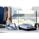 Rowenta DW4320 Ferro da Stiro, Getto Vapore 160 g/min, Piastra AntiGraffio con 300 Microfori, Funzione Anticalcare, 2500 W, Acciaio Inox, Blu grigio scuro/Blu, Getto Vapore 160 g/min, Piastra AntiGraffio con 300 Microfori, Funzione Anticalcare, 2500 W, Acciaio Inox, Blu, Ferro da stiro a secco e a vapore, Microsteam 300 Laser, 2 m, 160 g/min, Blu, 40 g/min