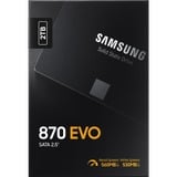 SAMSUNG 870 EVO 2000 GB Nero, Disco a stato solido 2000 GB, 2.5", 560 MB/s, Nero
