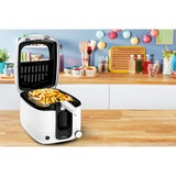 Tefal Super Uno FR3140 Friggitrice Bianco bianco/Nero, Friggitrice, 1,3 kg, 2,2 L, Carbonio, Bianco, Pulsanti