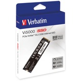 Verbatim Vi5000 512 GB M.2 PCI Express 4.0 NVMe 3D NAND, Disco a stato solido 512 GB, M.2, 5000 MB/s