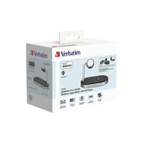 Verbatim WCS-02 Universale Nero USB Carica wireless Ricarica rapida Interno, Stazione di ricarica Nero/alluminio, Interno, USB, Carica wireless, 1,5 m, Nero