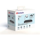 Verbatim WCS-02 Universale Nero USB Carica wireless Ricarica rapida Interno, Stazione di ricarica Nero/alluminio, Interno, USB, Carica wireless, 1,5 m, Nero