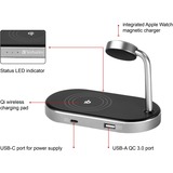 Verbatim WCS-02 Universale Nero USB Carica wireless Ricarica rapida Interno, Stazione di ricarica Nero/alluminio, Interno, USB, Carica wireless, 1,5 m, Nero