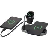 Verbatim WCS-02 Universale Nero USB Carica wireless Ricarica rapida Interno, Stazione di ricarica Nero/alluminio, Interno, USB, Carica wireless, 1,5 m, Nero