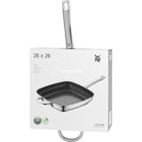 WMF 0748446021 Bistecchiera Quadrato, Padella accaio/antracite, Quadrato, Bistecchiera, Acciaio inox, CeraProtect, 400 °C, Acciaio inox