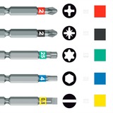 Wera 838 RA S Set 1, 05051060001, Set di bit Nero/Verde