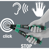 Wera Chiave dinamometrica con quadrato passante Click-Torque Lock A 5 R/L Nero/Verde