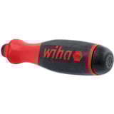 Wiha Cacciavite con porta punte SoftFinish, 1/4" Nero/Rosso