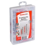 fischer Aiuti pratici Umido & Esterno, Acciaio inossidabile, Tassello grigio chiaro/Rosso