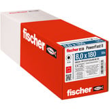 fischer Vite per truciolato PowerFast II 8,0x180 testa svasata TX 