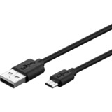 goobay 38659 cavo USB 0,5 m USB 3.2 Gen 1 (3.1 Gen 1) USB A Micro-USB B Nero Nero, 0,5 m, USB A, Micro-USB B, USB 3.2 Gen 1 (3.1 Gen 1), 0,48 Mbit/s, Nero