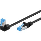 goobay 51556 cavo di rete Nero 0,5 m Cat6a S/FTP (S-STP) Nero, 0,5 m, Cat6a, S/FTP (S-STP), RJ-45, RJ-45