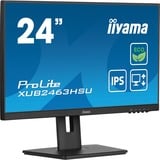 iiyama ProLite XUB2463HSU-B1 Monitor PC 60,5 cm (23.8") 1920 x 1080 Pixel Full HD LED Nero, Monitor LED Nero (opaco), 60,5 cm (23.8"), 1920 x 1080 Pixel, Full HD, LED, 3 ms, Nero