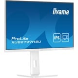 iiyama ProLite XUB2797HSU-W2 Monitor PC 68,6 cm (27") 1920 x 1080 Pixel Full HD LED Bianco, Monitor LED bianco (matto), 68,6 cm (27"), 1920 x 1080 Pixel, Full HD, LED, 1 ms, Bianco