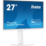 iiyama ProLite XUB2797HSU-W2 Monitor PC 68,6 cm (27") 1920 x 1080 Pixel Full HD LED Bianco, Monitor LED bianco (matto), 68,6 cm (27"), 1920 x 1080 Pixel, Full HD, LED, 1 ms, Bianco