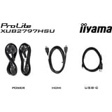 iiyama ProLite XUB2797HSU-W2 Monitor PC 68,6 cm (27") 1920 x 1080 Pixel Full HD LED Bianco, Monitor LED bianco (matto), 68,6 cm (27"), 1920 x 1080 Pixel, Full HD, LED, 1 ms, Bianco