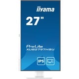 iiyama ProLite XUB2797HSU-W2 Monitor PC 68,6 cm (27") 1920 x 1080 Pixel Full HD LED Bianco, Monitor LED bianco (matto), 68,6 cm (27"), 1920 x 1080 Pixel, Full HD, LED, 1 ms, Bianco