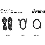iiyama XUB2797HSU-W2, Monitor LED bianco (matto)