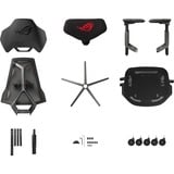 ASUS ROG Destrier Ergo Seduta in rete Schienale a rete, Sedili di gioco Nero/grigio, Seduta in rete, Schienale a rete, Nero, Grigio, Alluminio, Nero