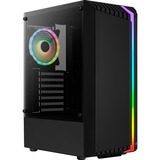 Aerocool Bionic Midi Tower Nero Nero, Midi Tower, PC, Nero, ATX, micro ATX, Mini-ITX, Acrilonitrile butadiene stirene (ABS), SPCC, Giocare