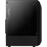 Aerocool Bionic Midi Tower Nero Nero, Midi Tower, PC, Nero, ATX, micro ATX, Mini-ITX, Acrilonitrile butadiene stirene (ABS), SPCC, Giocare