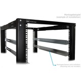 Alphacool Rack server a telaio aperto ES 19", Chassis server rack Nero