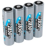 Ansmann 5035092 batteria per uso domestico Nichel-Metallo Idruro (NiMH) Nichel-Metallo Idruro (NiMH), 4 pz, 2850 mAh, Argento, 14.5 x 50.5