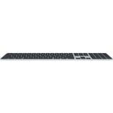 Apple Magic Keyboard tastiera USB + Bluetooth QWERTY Inglese Nero, Argento argento/Nero, Full-size (100%), USB + Bluetooth, QWERTY, Nero, Argento