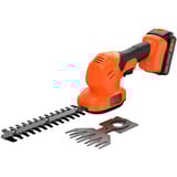 BLACK+DECKER BCSS18D1-QW, Forbici per erba arancione 